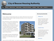 Tablet Screenshot of beaconhousingauthority.org